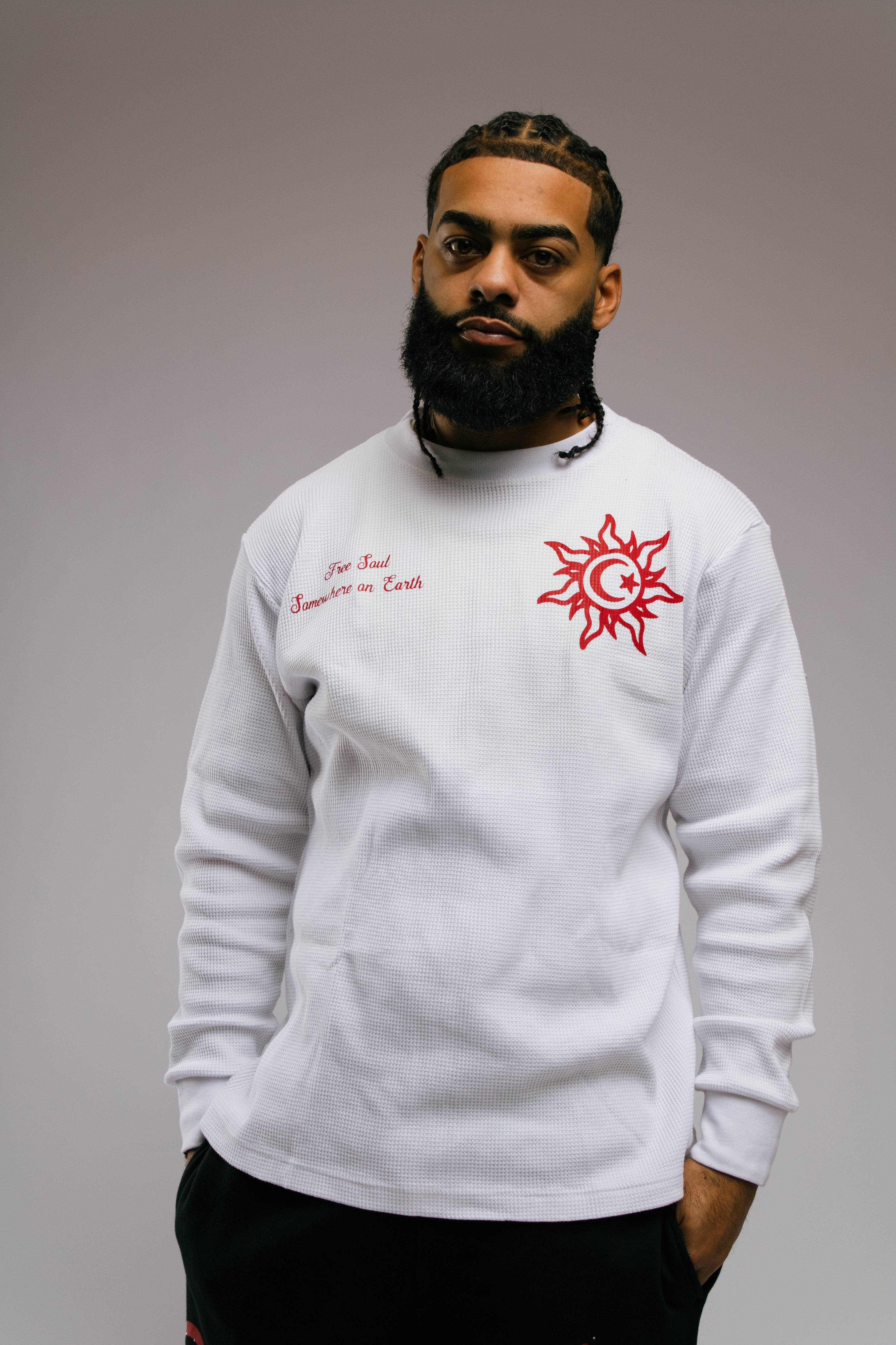 'Somewhere on Earth' Thermal Long Sleeves